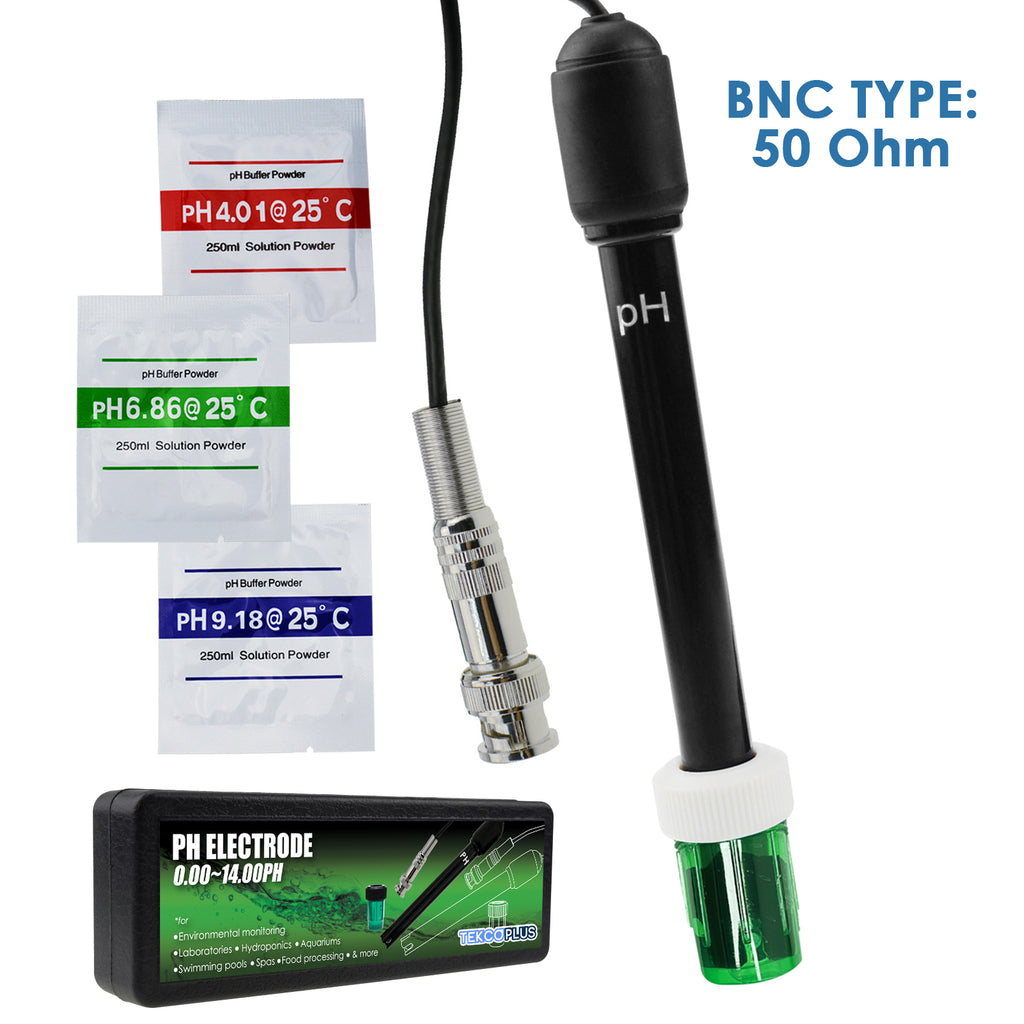 PETK-87 pH Electrode with 300cm Long Cable and BNC Socket for pH Meter and Controller