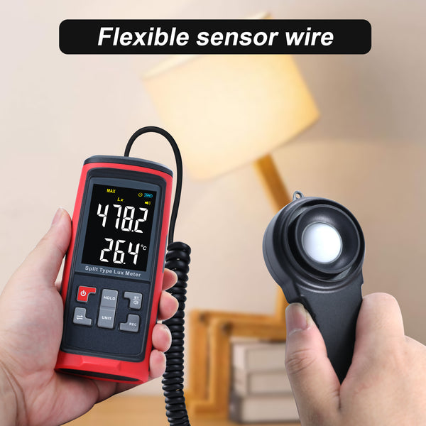 TK426PLUS Handheld Lux Meter with Split Type Silicon TK426PLUS Handheld Lux Meter with Split Type Silicon