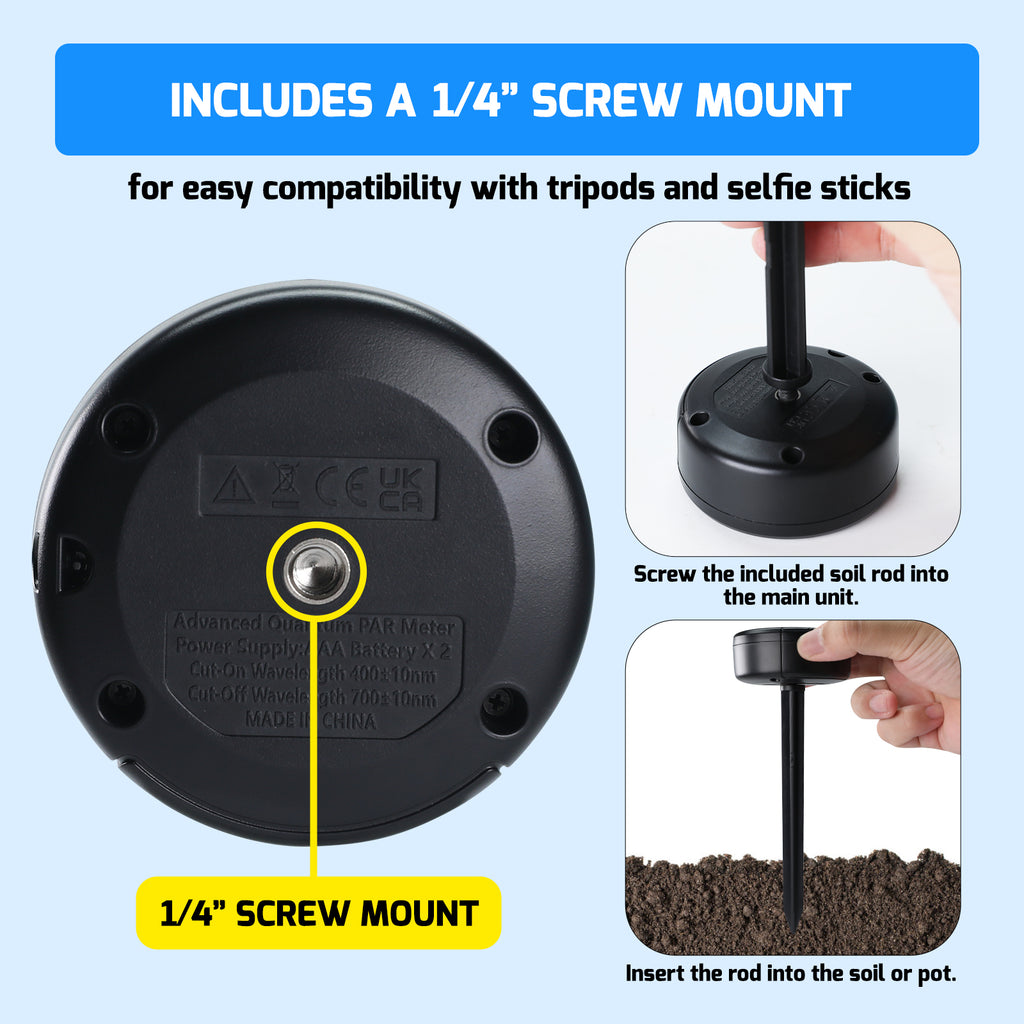 TK499PLUS Professional PAR DLI Light Meter PAR/PPFD & DLI for Plants Measure Photosynthetic Light (400-700nm) for Hydroponics, Greenhouses & Indoor Grow Rooms