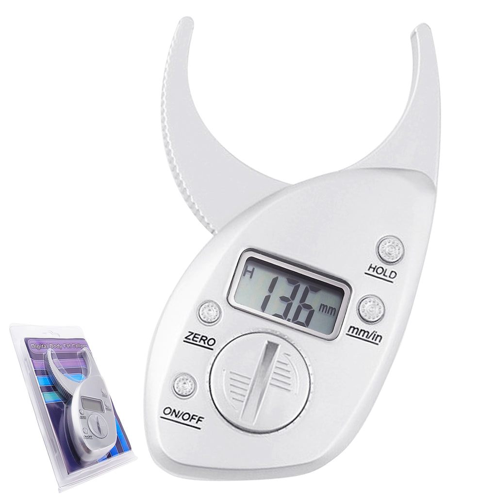 TMTK-117 Body Fat Caliper Analyzer Measure mm inch LCD for Men / Women Healthy Pocket Monitor-Tekcoplus Ltd.