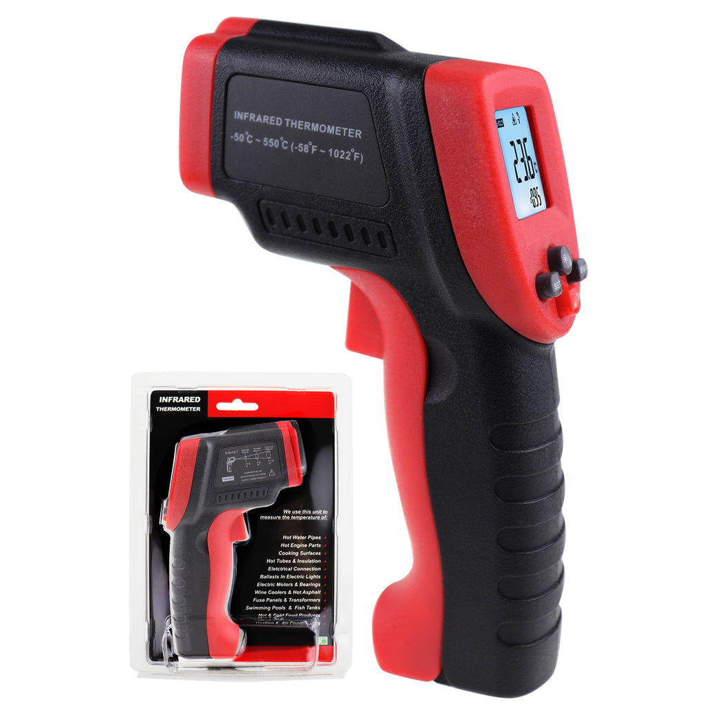 TK262PLUS Infrared Thermometer Digital Temperature Gun Meter Non-Contact IR Laser