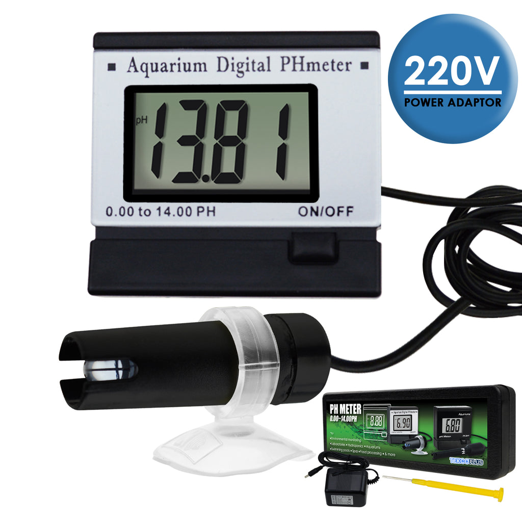 PHTK-153 Digital pH Meter + Fixed Electrode + Adaptor for Aquarium Pool Pond Hydroponics