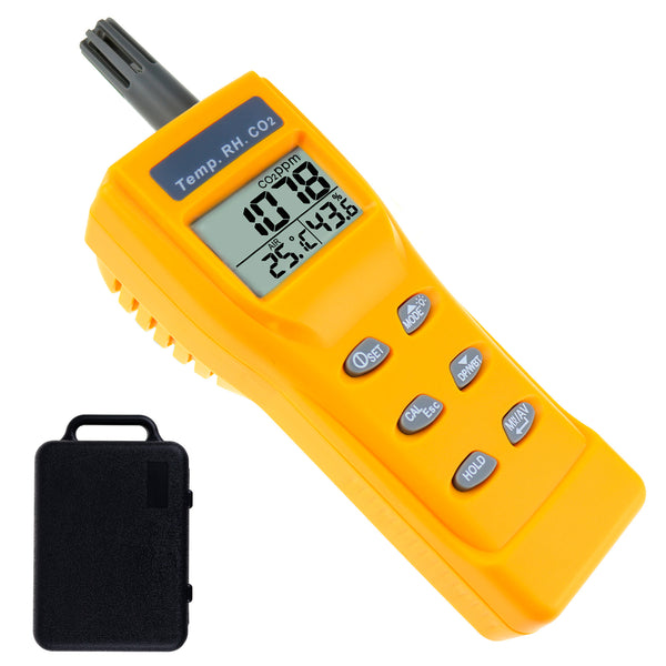 Luftqualitätsprüfung CO2 METER CO2 Gas Detector - Draagbare CO2 METER GASE Tester Analyzer, Air Quality Tester voor binnendoor Detect Industrielle Prüfgeräte