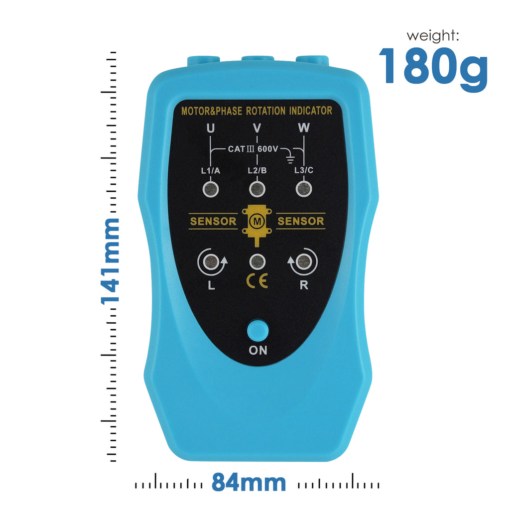 MUTK-1035 Phase Sequence and Motor Rotation Conveyors Pump Tester Meter Tool 120~460VAC