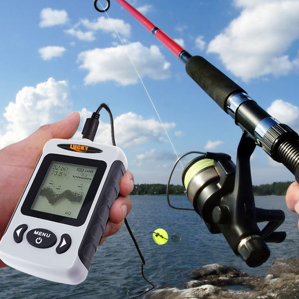FF-718 Lucky Wired Fish Finder 80m/ 240ft Fishfinder Depth Range