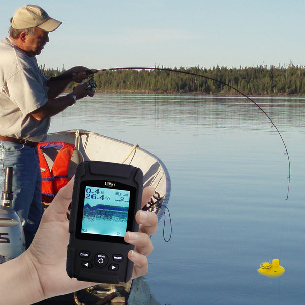 are fish finders waterproof FF-718Li LUCKY Rechargeable Waterproof Fish Finder 328ft / 100m depth Wired  / Wireless Sensor
