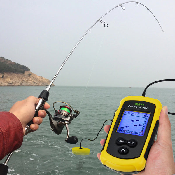 FFC-1108-1 Lucky Portable Fish Finder Sonar Wired Fishfinder 100M (328ft)  Depth Detection - Tekcoplus Ltd.