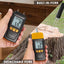 MMTK-813 Digital Wood Moisture Meter 2~70% Humidity RH Temperature Tester, Timber, Bamboo, Paper