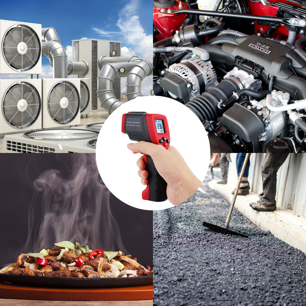 TK262PLUS Infrared Thermometer Digital Temperature Gun Meter Non-Contact IR Laser