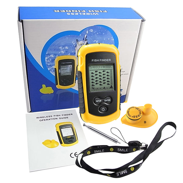 FFW-1108-1 LUCKY Wireless Sonar Sensor Fish Finder Depth Sounder 40m (131ft) Fish Locator FFW-1108-1 LUCKY Wireless Sonar Sensor Fish Finder Depth Sounder 40m (131ft) Fish Locator