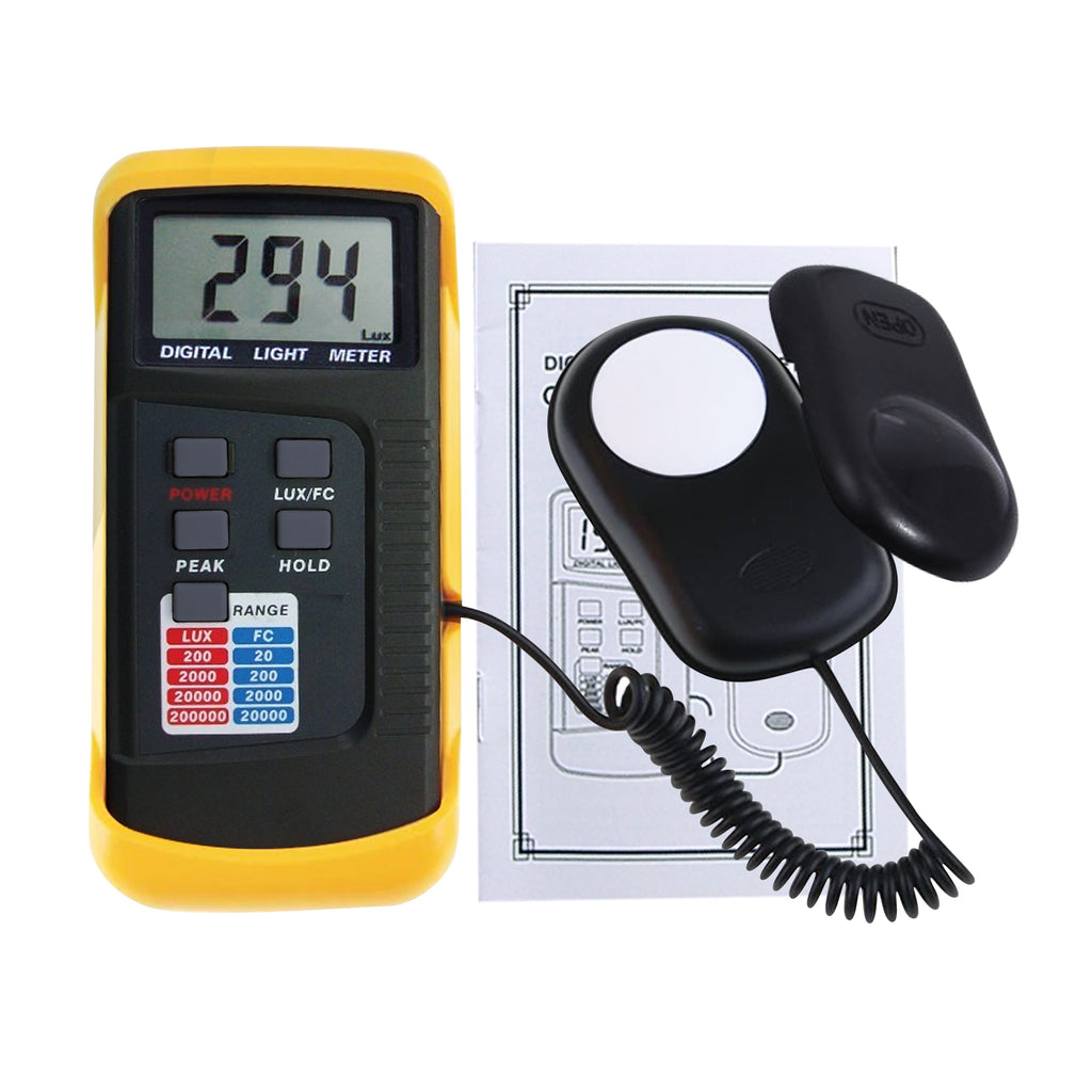 LUTK-148 Digital Light Level Meter 200,000 Lux / 20,000FC Photo Camera CE Marking-Tekcoplus Ltd.