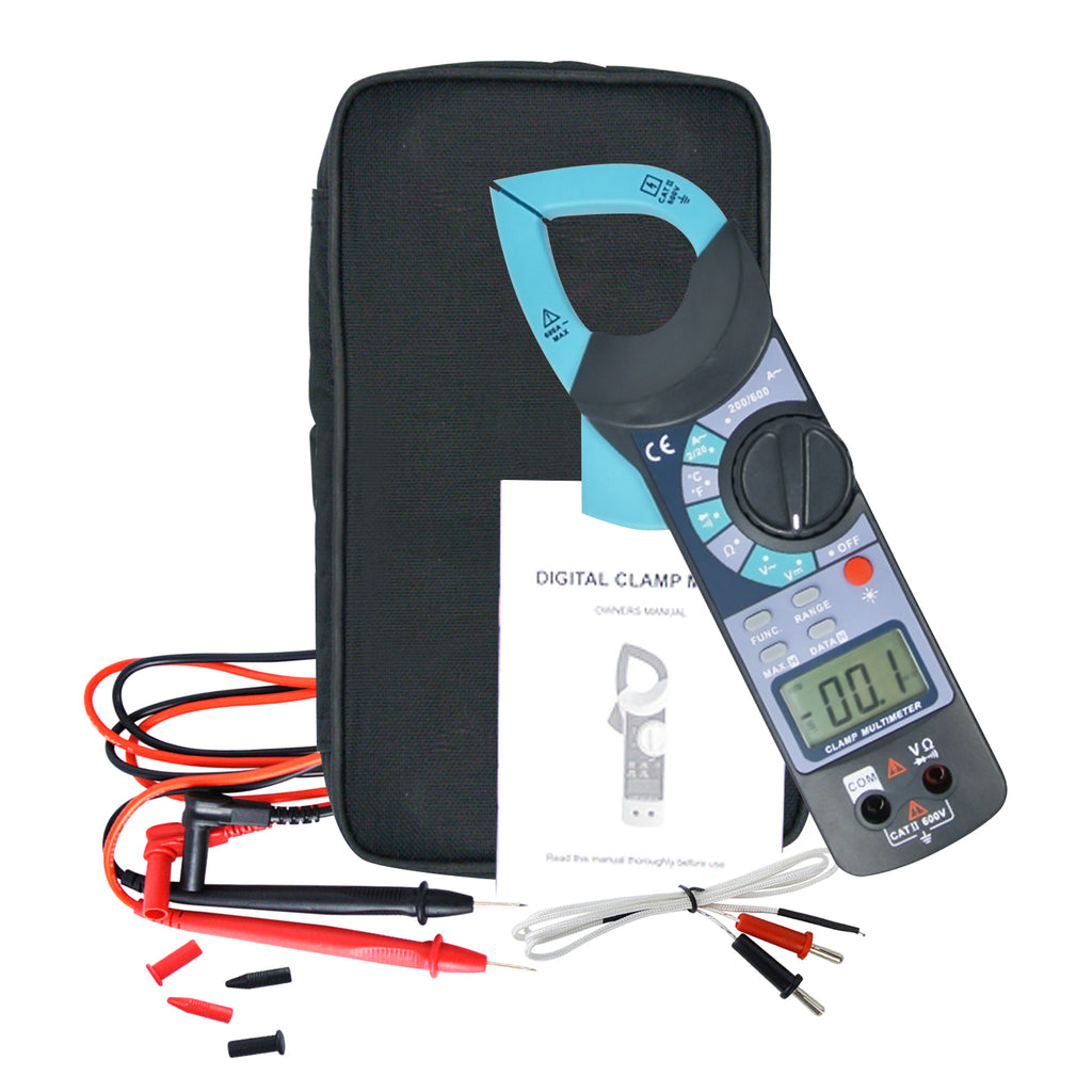 CMTK-1014 Digital Clamp Meter DC AC Voltage Resistance Audible Continuity Multimeter Tester-Tekcoplus Ltd.