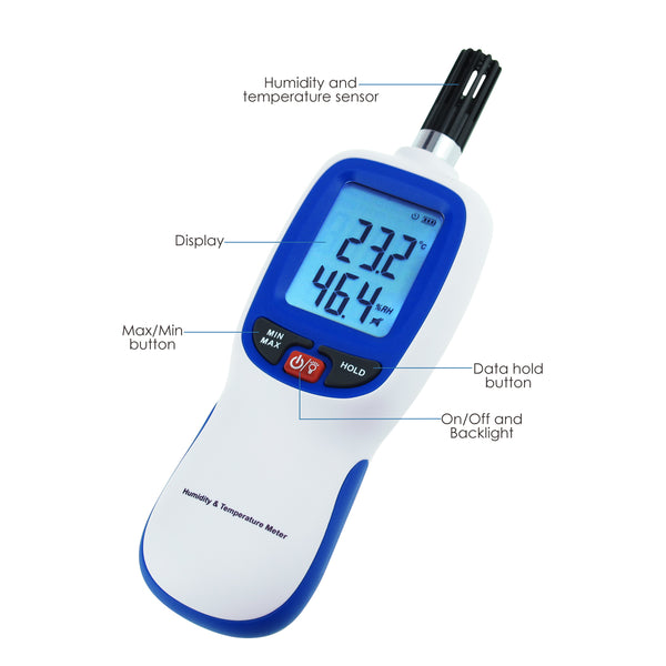 Excellent customer service Digital Humidity and Temperature Meter  Psychrometer Thermo-Hygromet – Tekcoplus Ltd., temperature humidity 