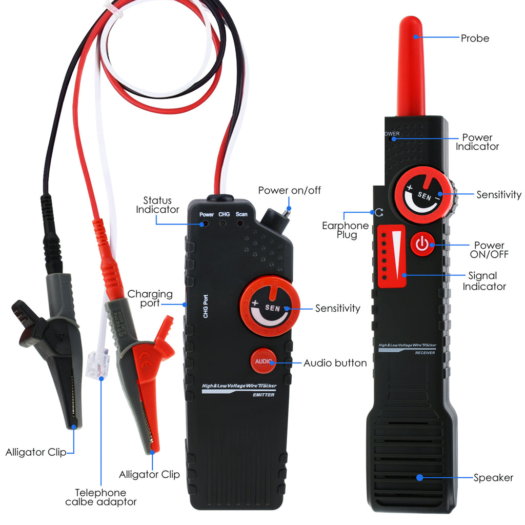 WLTK-60 Underground Network Cable Tester Wire Locator Break Finder-Tekcoplus Ltd.