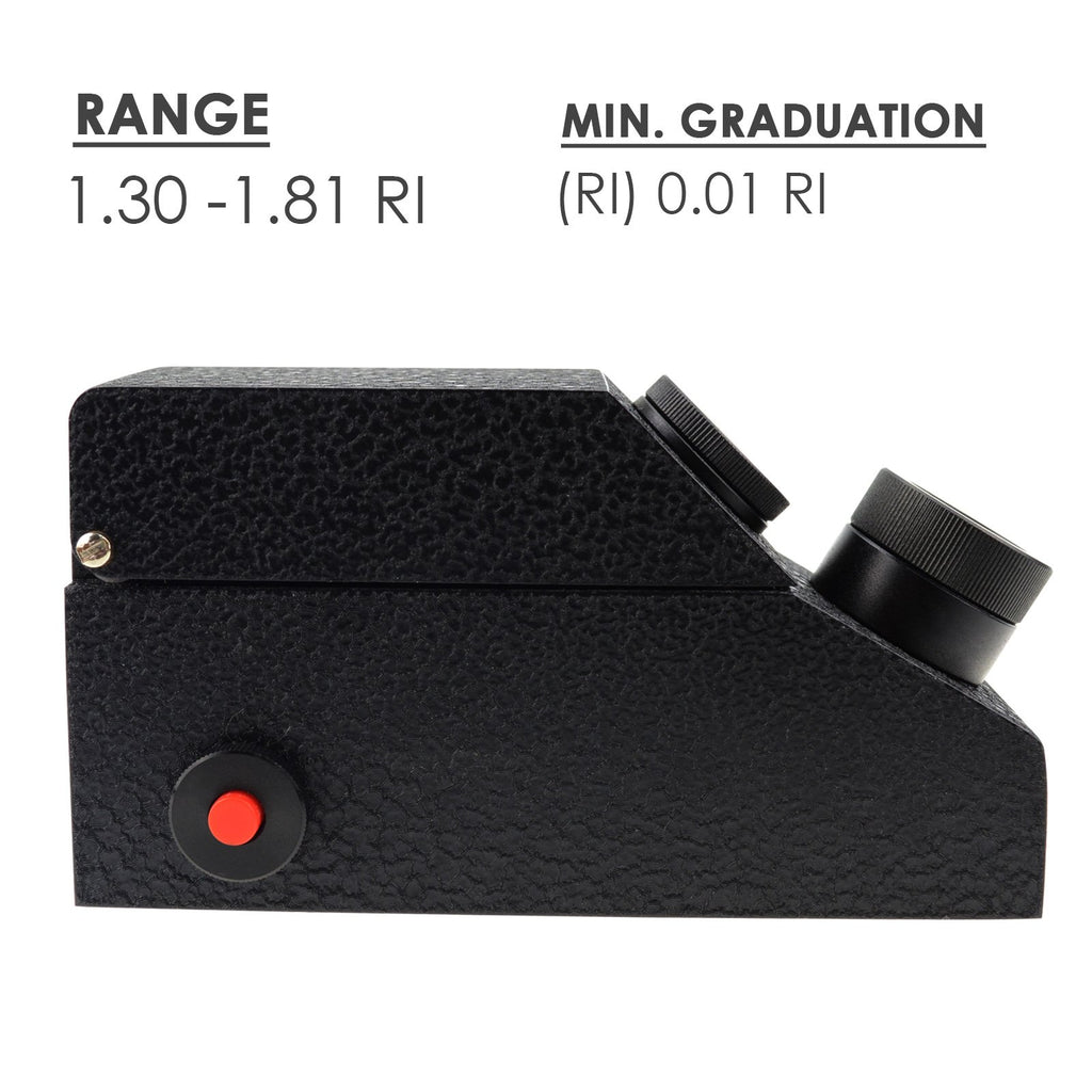 RETK-827 Gem Refractometer 0.01 nD Scale Division w/ Built-in LED Light + RI Oil Gem Gemstone Tester-Tekcoplus Ltd.