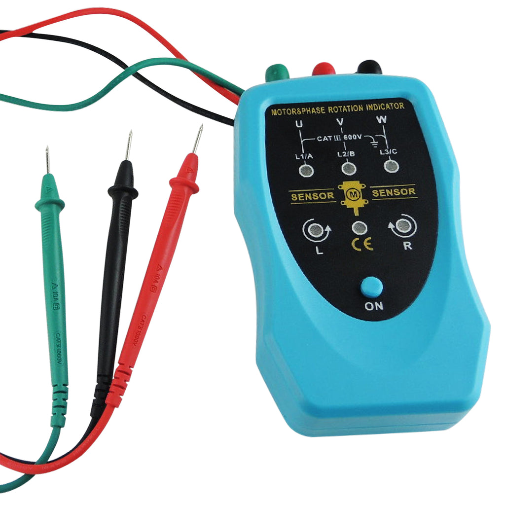 MUTK-1035 Phase Sequence and Motor Rotation Conveyors Pump Tester Meter Tool 120~460VAC