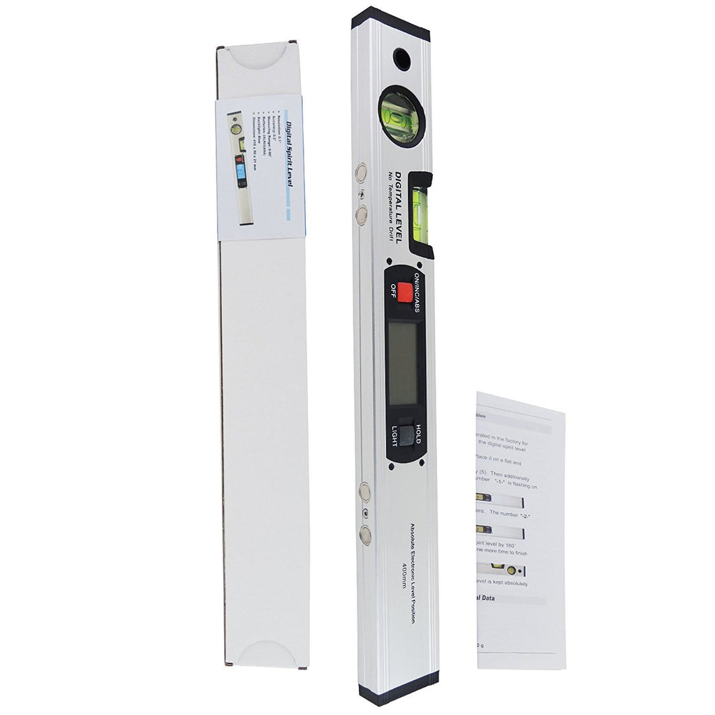 AFTK-17 Digital Angle Finder Level 360° Spirit Level Built-in Magnets Inclinometer 4 x 90° Range-Tekcoplus Ltd.
