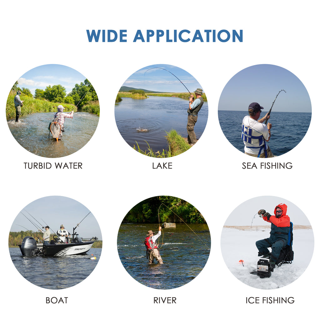 FFCW-1108-1 LUCKY Wireless Fish Finder TN/ Anti-UV LCD Display with Backlight for Night Fishing-Tekcoplus Ltd.