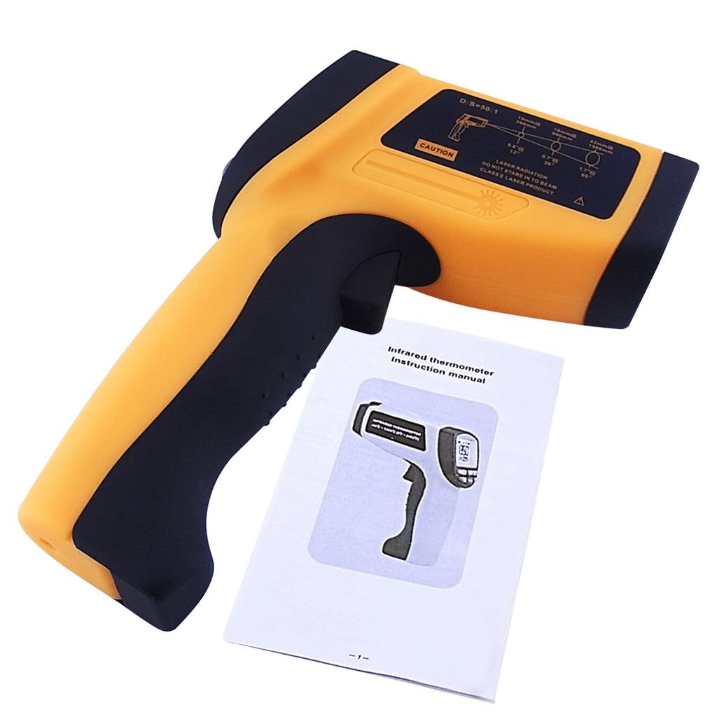 THTK-805 Digital 50:1 IR Laser Thermometer 0.1~1 EM Pyrometer 2462 °F