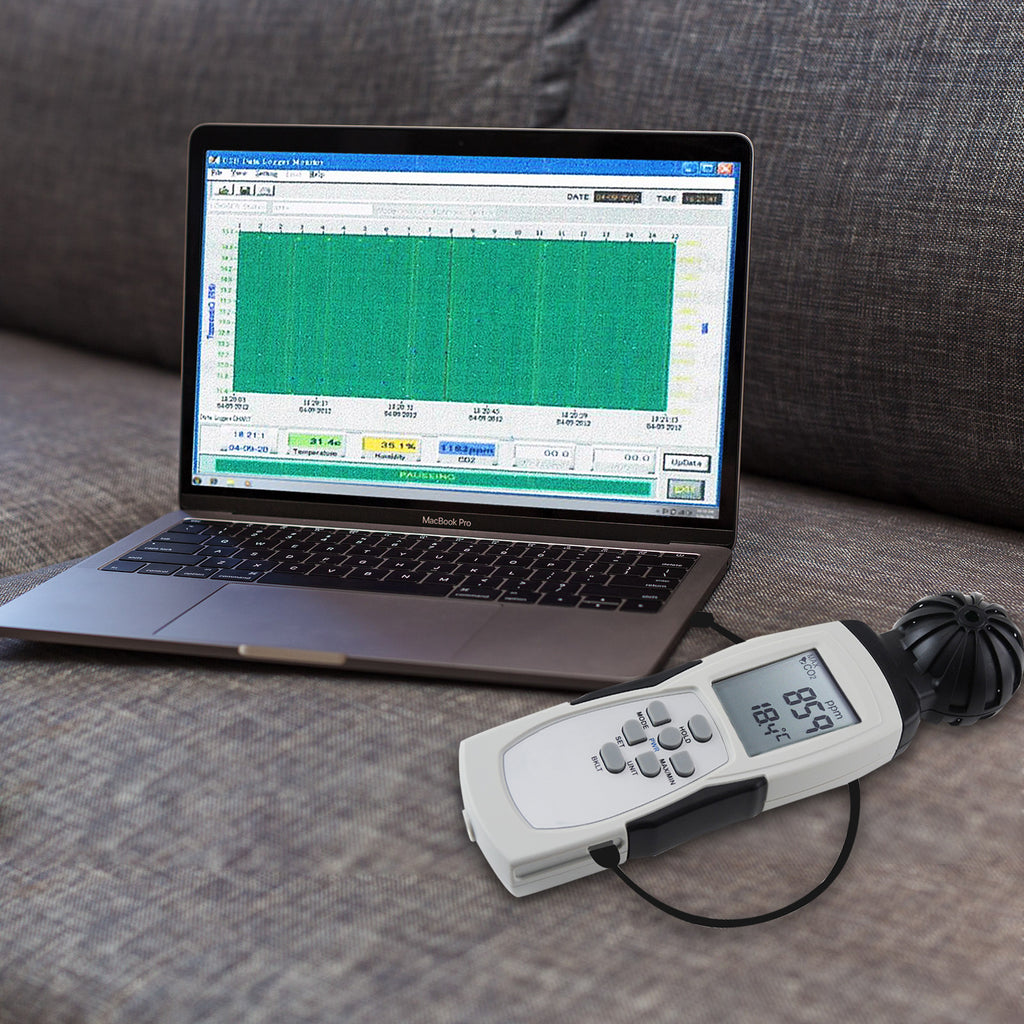 COTK-16 Handheld CO2 Carbon Dioxide Meter with USB Interface for On-Line Logging-Tekcoplus Ltd.