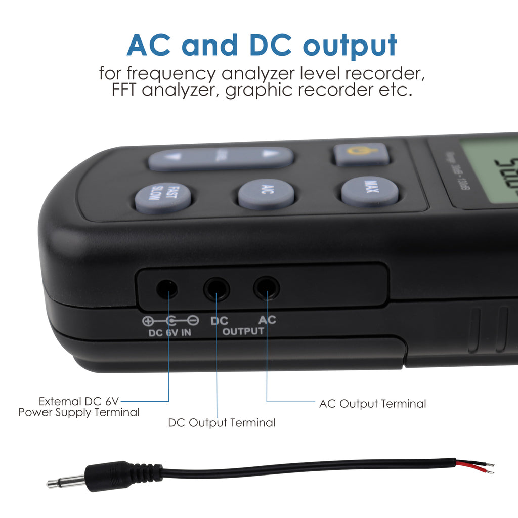 TK269PLUS Digital Sound Level Meter Noise Tester Decibel Logger Volume Monitor