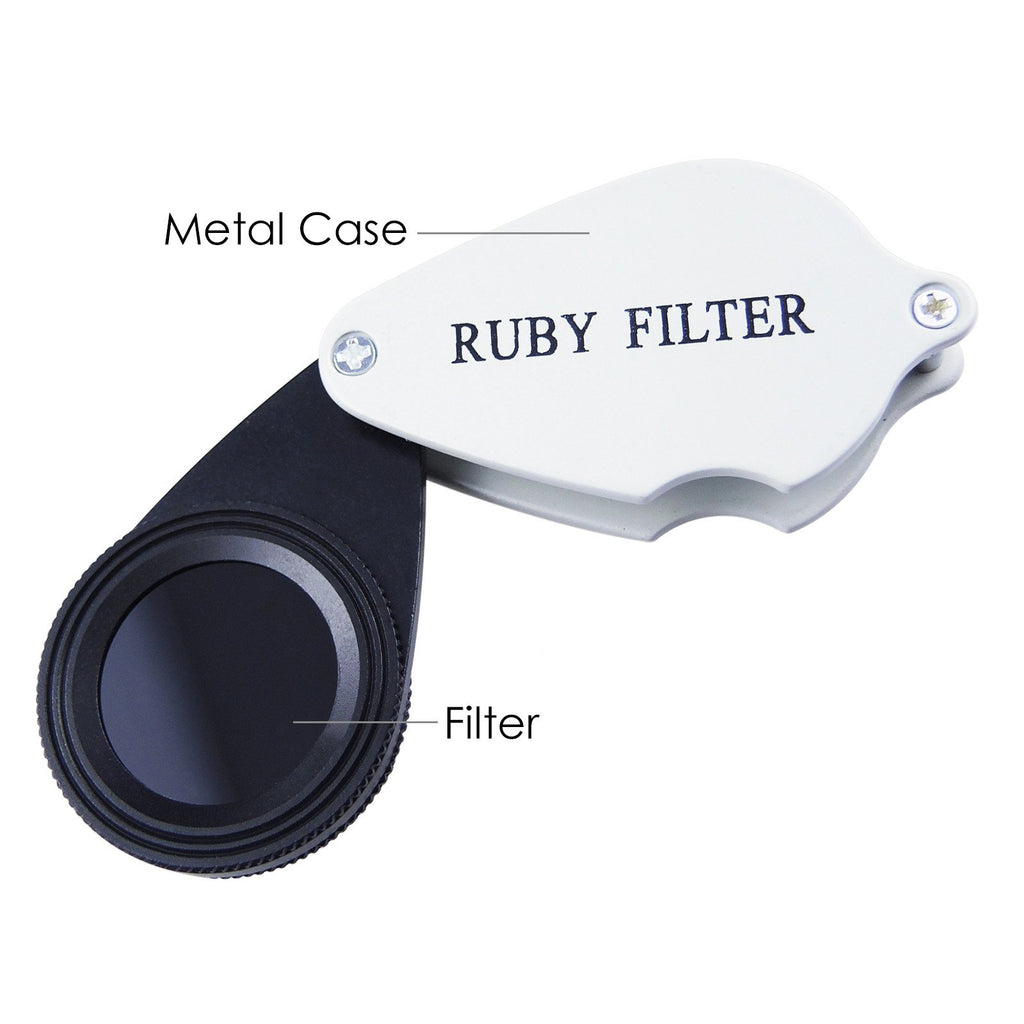 GSTK-789 Foldable Ruby Filter for Emerald & Gemstones Gemstone Jewelry Identification Tool-Tekcoplus Ltd.