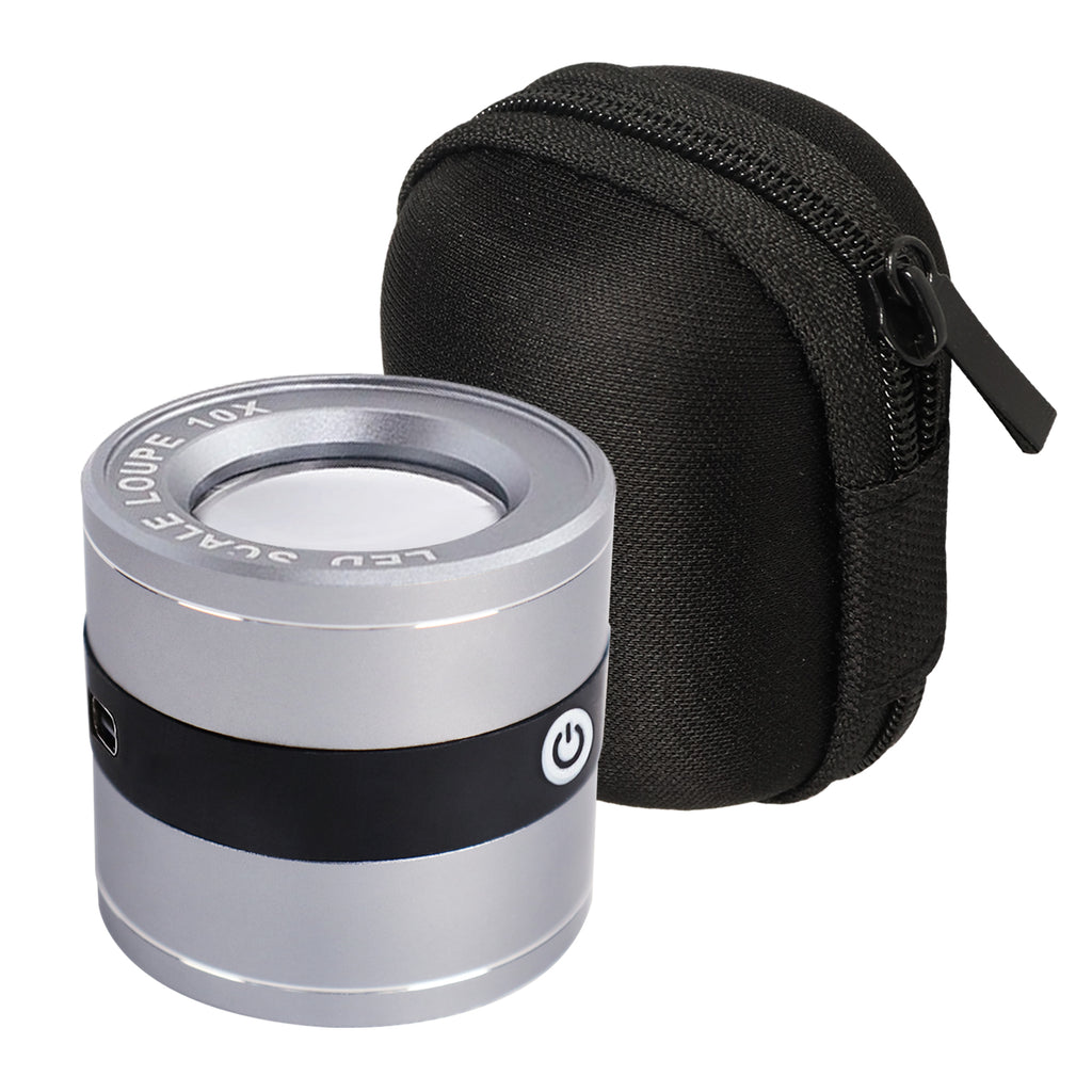 TK386PLUS-MFS Optical Glass Magnifier 10X Magnifying Jeweler Scale Lou ...