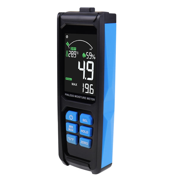 TK382PLUS Dual Display Non-Destructive Moisture Meter Pin-less Drywall ...
