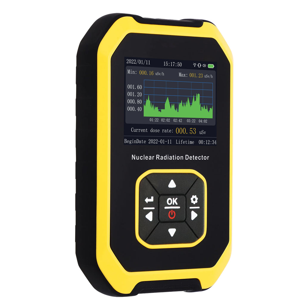 TK391PLUS Handheld Dosimeter Nuclear Geiger Counter Radiation Detector Beta Gamma X-ray Radioactive Tester Rechargeable with Alarm for Personal Protection Nuclear Industry Government Inspection