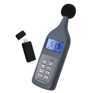 SLTK-887_Blue Professional Sound Level Meter 30~130dB USB Software & Bluetooth Digital Decibel Tester-Tekcoplus Ltd.