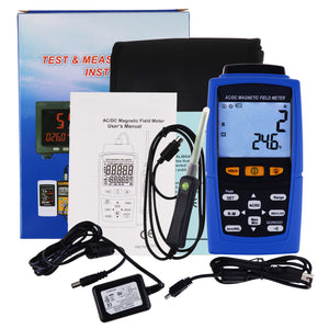 TM-197 Digital AC / DC Magnetic Field Meter Gaussmeter Teslameter 0~3000mT / 0~30000G Measure Taiwan Made-Tekcoplus Ltd.