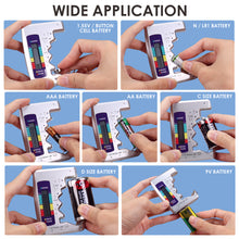 BCTK-64 Universal Battery Tester Checker for C AA AAA D N 9V 1.5V Button Cell Small Mini Batteries