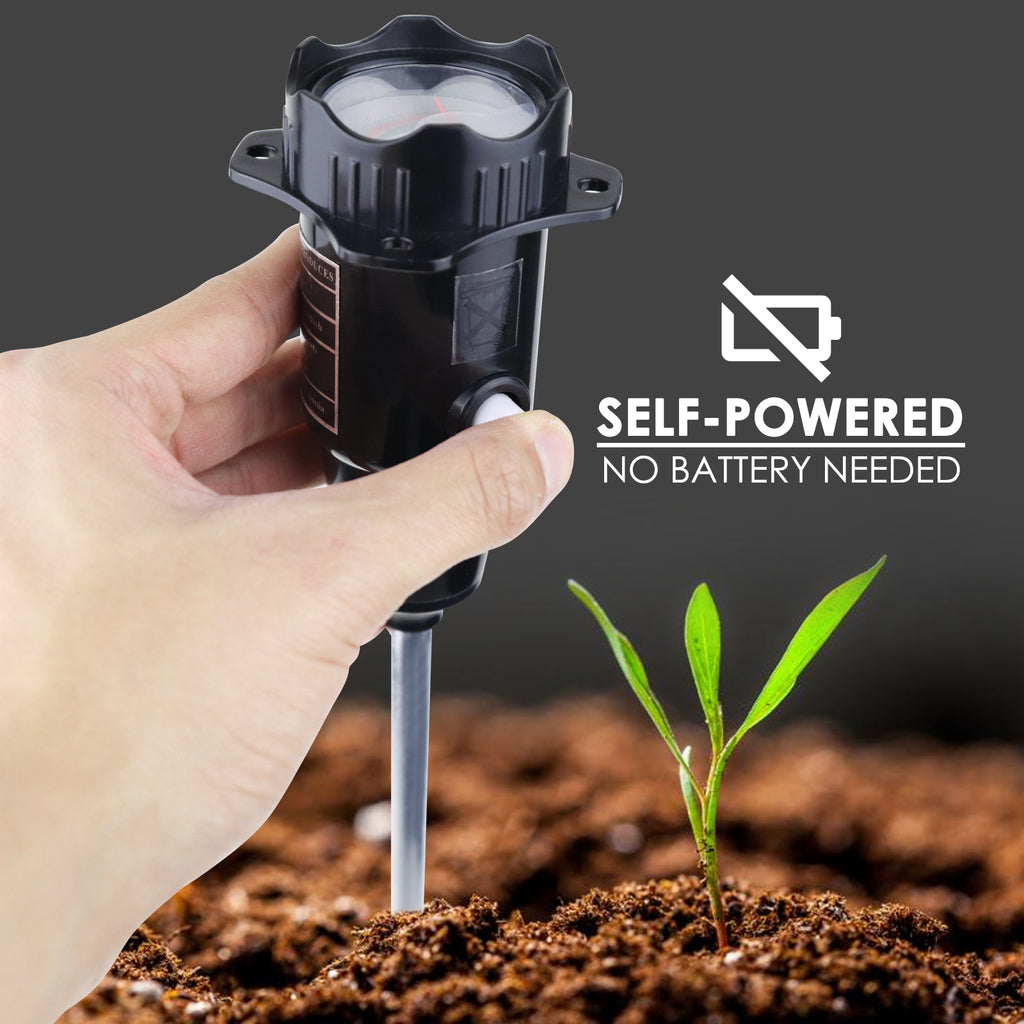 Soil Moisture Meter, Plant Moisture Monitor for Garden, Lawn, Farm, Indoor and Outdoor, Green, No Battery Required