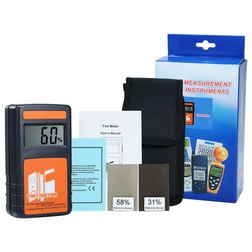 Window Meter TK214PLUS Portable Window Tint Meter 100% Visual Light Transmission (V ...