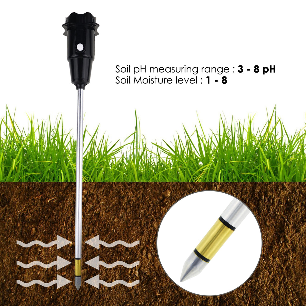 soil moisture meter long probe TK329PLUS Long Probe Soil pH and Moisture Meter 308mm for Gardens Plants Flowers Farming Crop Monitoring Tool