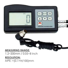 TMTK-897 Ultrasonic Digital 1.00-200.00mm Thickness Meter Metal/Non-Metal