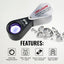 GSTK-119 Jeweler Loupe 20X Magnification with LED & UV light 21mm Lens Gemological Testing