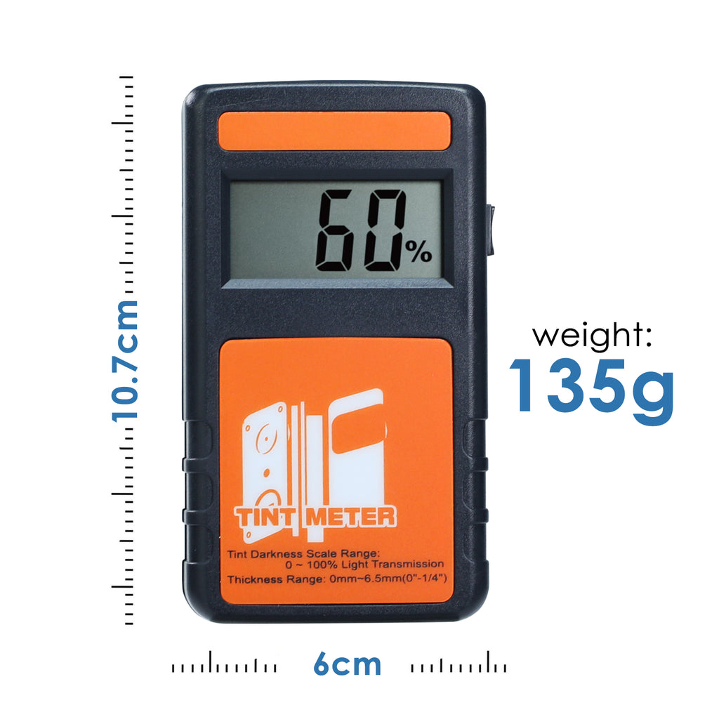 TK214PLUS Portable Window Tint Meter 100% Visual Light Transmission (VLT)  Continuous Measurement up to 4000 Handheld Device for Car Window Vehicle