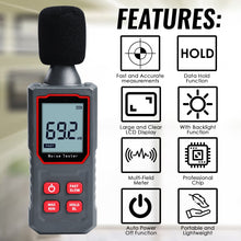 TK411PLUS Handheld Sound Level Meter 30~130dBA Decibel Meter A-Weighting SPL Noise Tester Fast/Slow Measurement with Capacitive Microphone Sensor 30~130dB