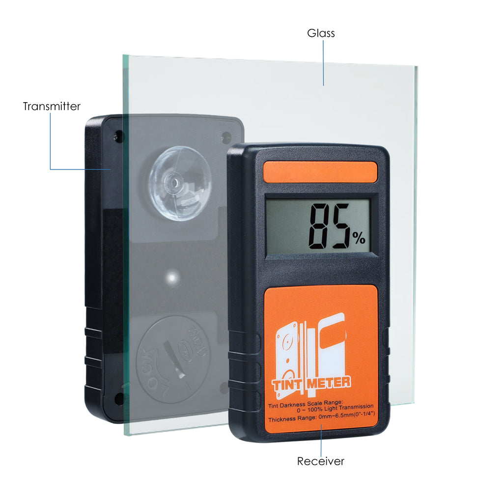 Window Tinit Meter TK214PLUS Portable Window Tint Meter 100% Visual Light Transmission (V ...