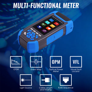 Mini-Pro OTDR Optical Time Domain Reflectometer 3.5-inch Colored Screen, Rechargeable for FTTx, Network Construction, Maintenance, Mapping, Optical Power etc-Tekcoplus Ltd.