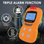 TK384PLUS Rechargeable 4-in-1 Gas Detector CO H₂S O₂ EX Gas Clip Sniffer with Voice Prompt, Audible Visual, Vibration Alarm Function for Health Safety and Security