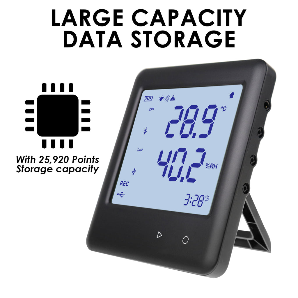 Desktop Weather Station With Clock, Thermometer And Hygrometer