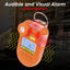 TK374PLUS Digital Hydrogen Sulfide (H₂S) Gas Detector with BackClip can Record up to 1500 Alarm Events Visual, Audible, and Vibration Alarm Clock Display