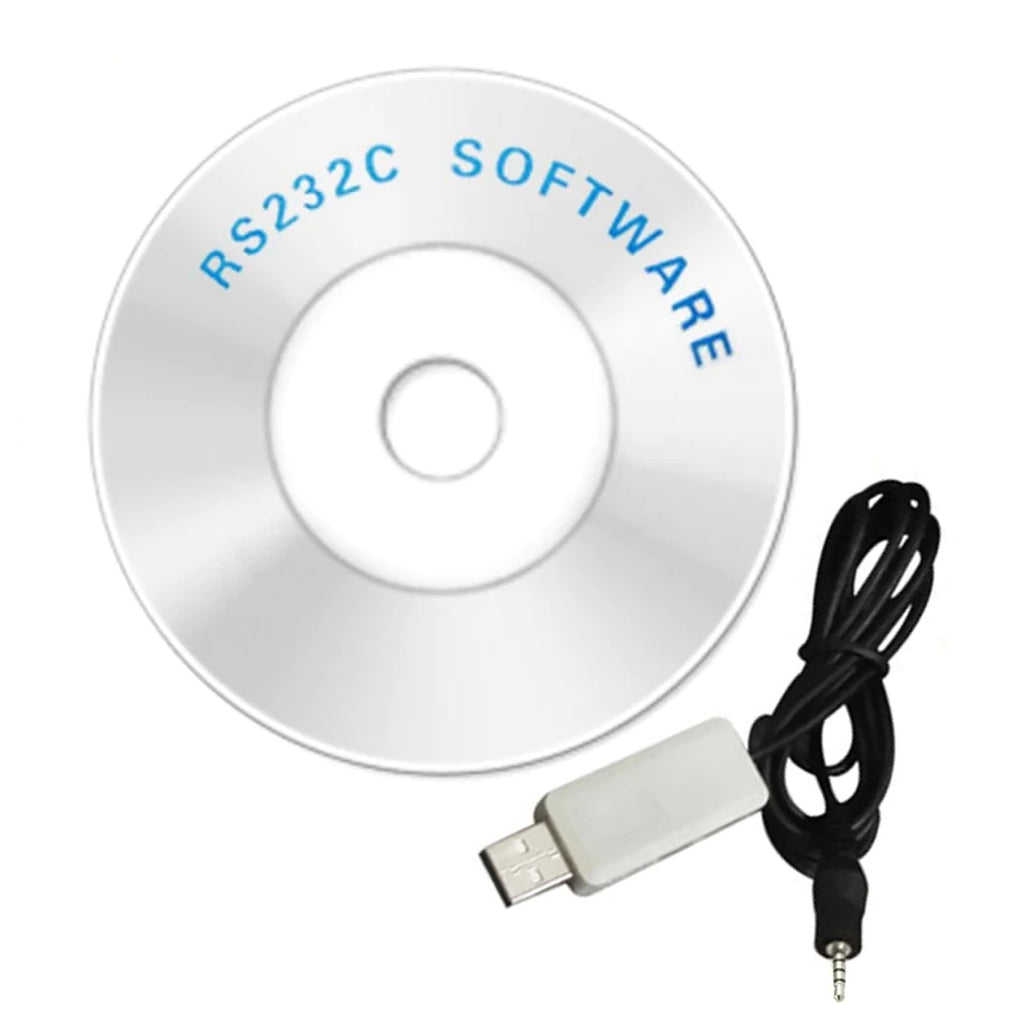 USB Cable RS232CD Software with 2.5mm Diameter Jack
