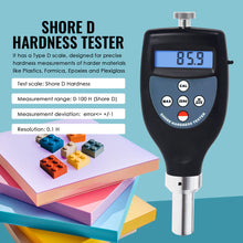 HTTK-791D Digital Durometer Hardness Meter Shore D Tester Plastic Polymers Rubbers