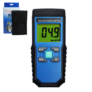 T206 Digital Solar Power Meter Handheld Radiation Energy Cell Tester 1999 W/m2 Range Measure-Tekcoplus Ltd.