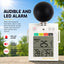 TK296PLUS Heat Stress Meter with Dangerous Level Indicator Audible Alarm Wearable WBGT (Wet Bulb Globe Temperature)+ HI (Heat Index) Checker