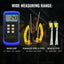 TK315PLUS_2P Wired & Stainless Steel Thermocouple Probe Digital 2 Channel K-Type Thermometer Kelvin Scale Dual Temperature T1-T2 Measurement Tester