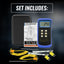 TK315PLUS_2P Wired & Stainless Steel Thermocouple Probe Digital 2 Channel K-Type Thermometer Kelvin Scale Dual Temperature T1-T2 Measurement Tester